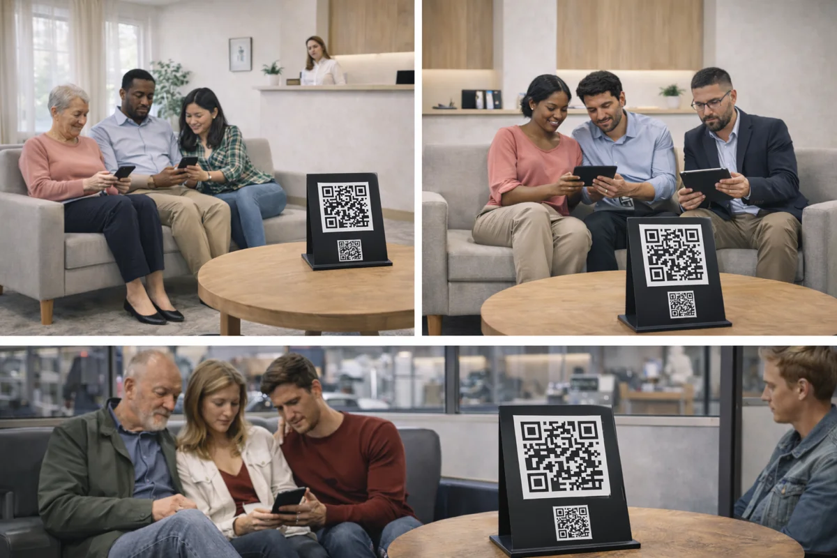 Numerimag en situation - salles d'attente professionnelles